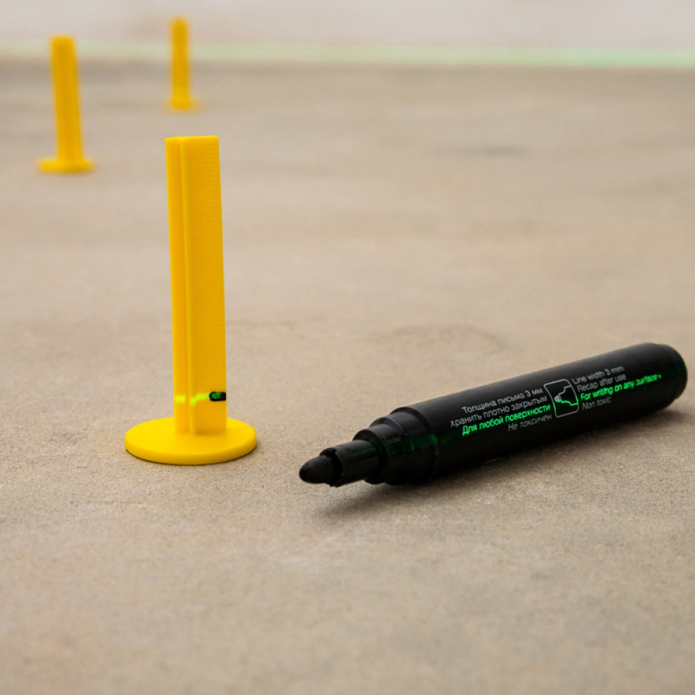 Plaster markers for self-leveling floor 70 mm 3D KRESTIKI