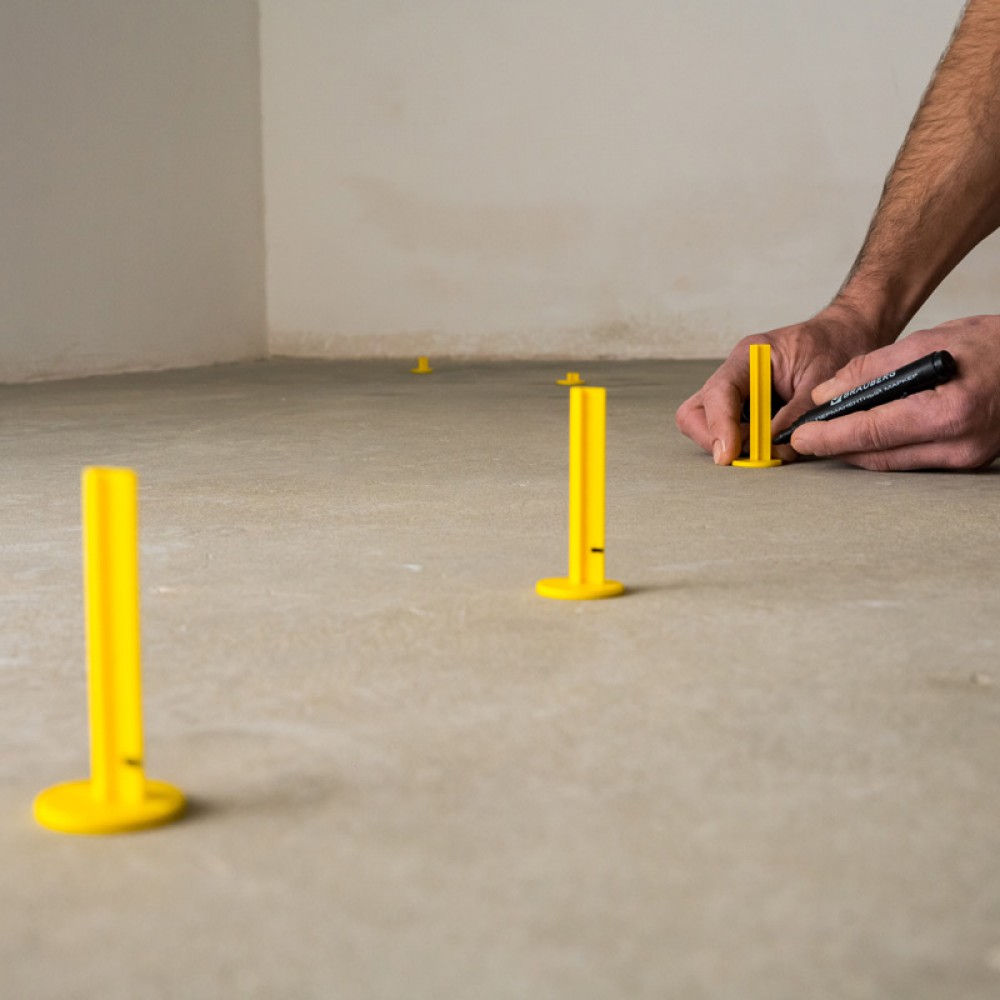 Plaster markers for self-leveling floor 70 mm 3D KRESTIKI